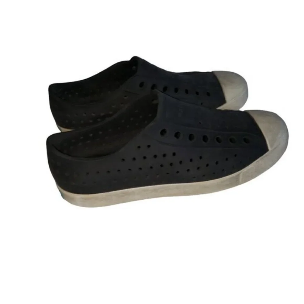 Native Jefferson Black White‎ Shoes Big Kid Size 5.5 /Womens Size 7 /Mens Size 5